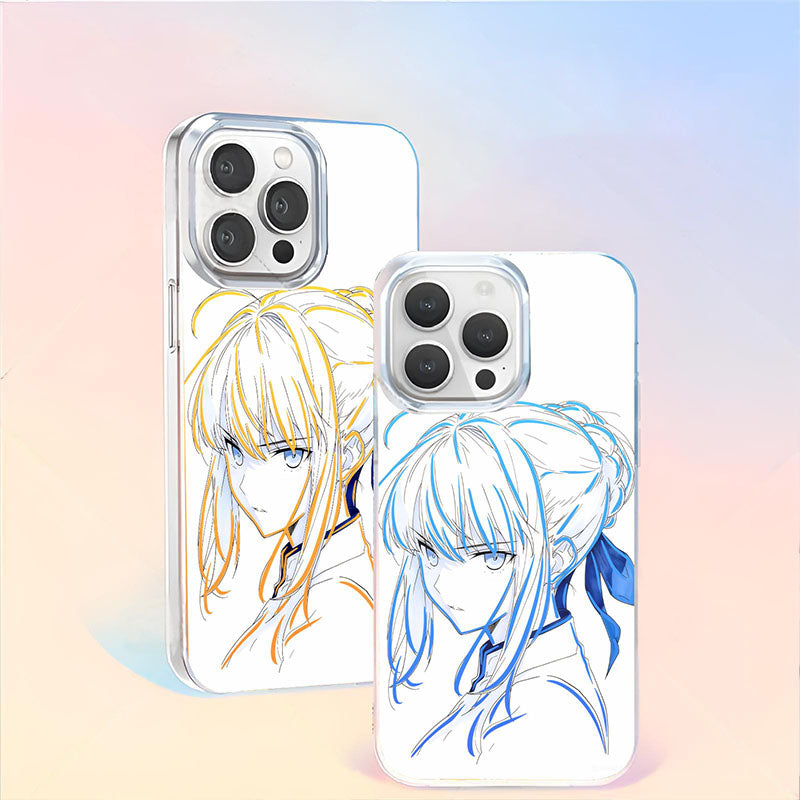 Fate Stay Night Anime Saber Phone Cases