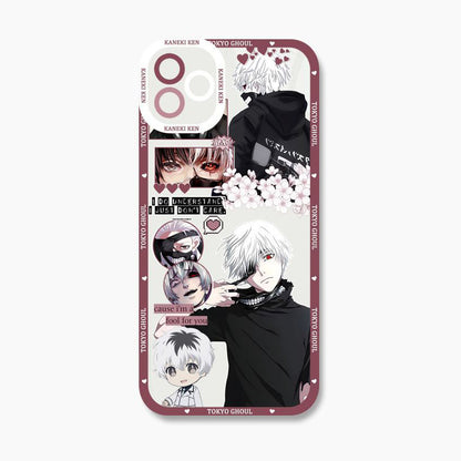 Tokyo Ghoul Ken Kaneki Touka Kirishima Rize Kamishiro Anime Phone Case