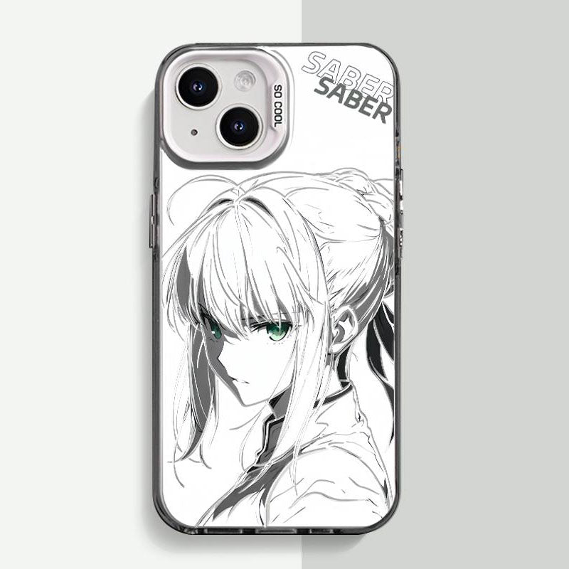 Fate Stay Night Anime Saber Phone Cases