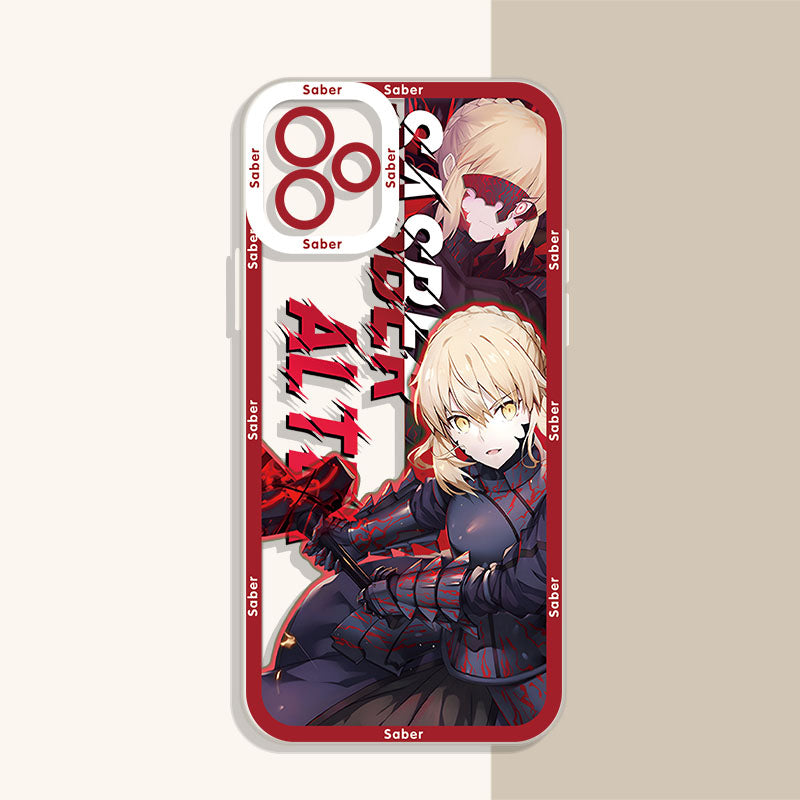 Fate Stay Night Anime Saber Phone Cases