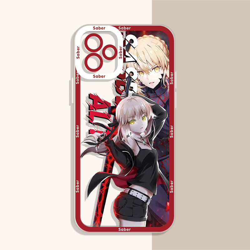 Fate Stay Night Anime Saber Phone Cases