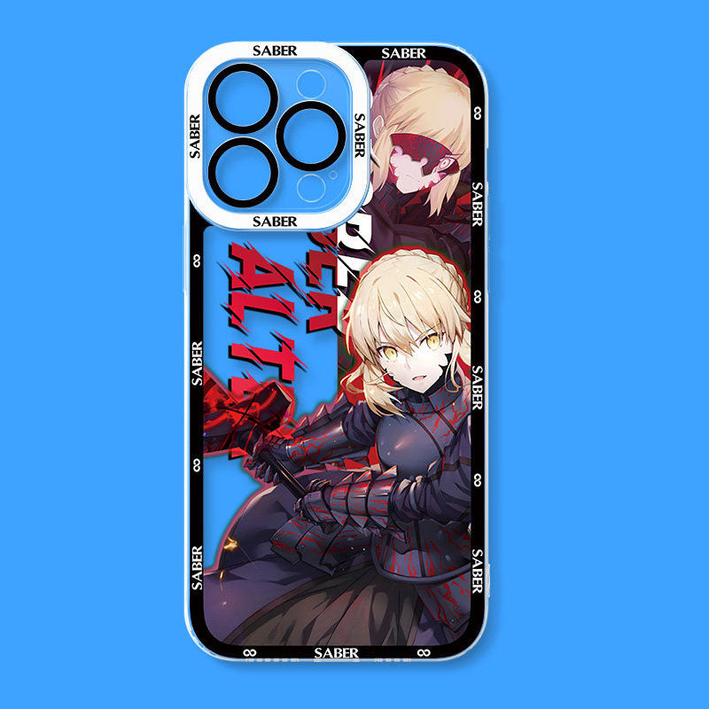 Fate Stay Night Anime Saber Phone Cases