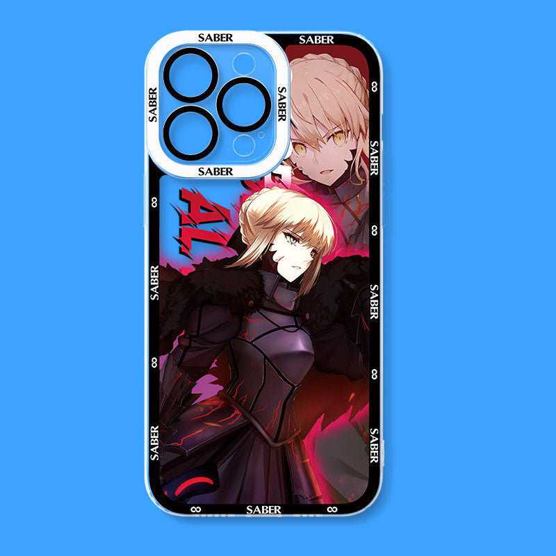 Fate Stay Night Anime Saber Phone Cases
