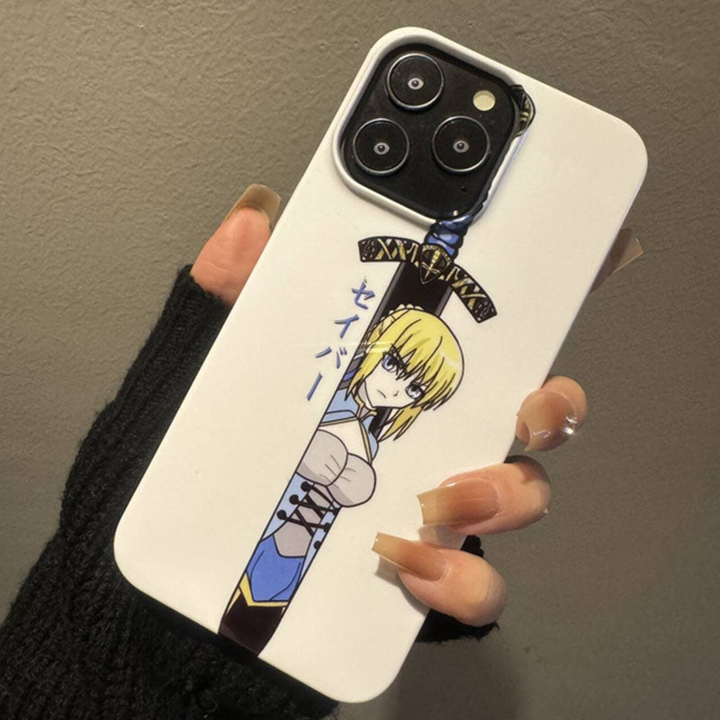 Fate Stay Night Anime Saber Phone Cases