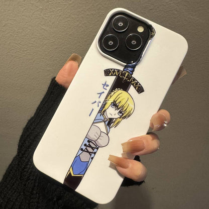 Fate Stay Night Anime Saber Phone Cases