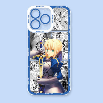 Fate Stay Night Anime Saber Phone Cases
