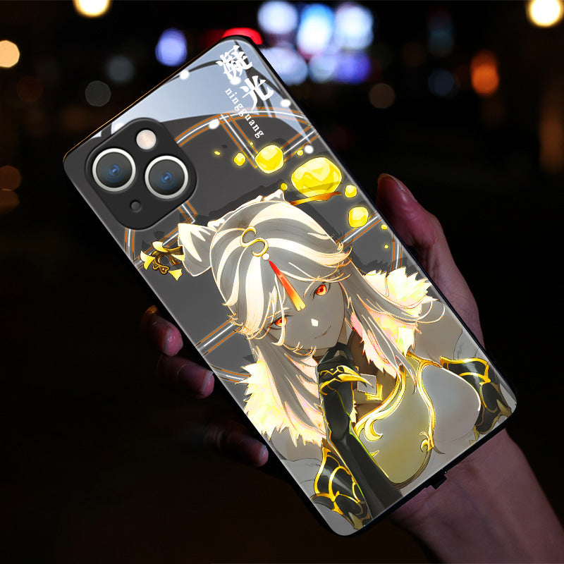 Genshin Impact LED Glowing Phone Cases