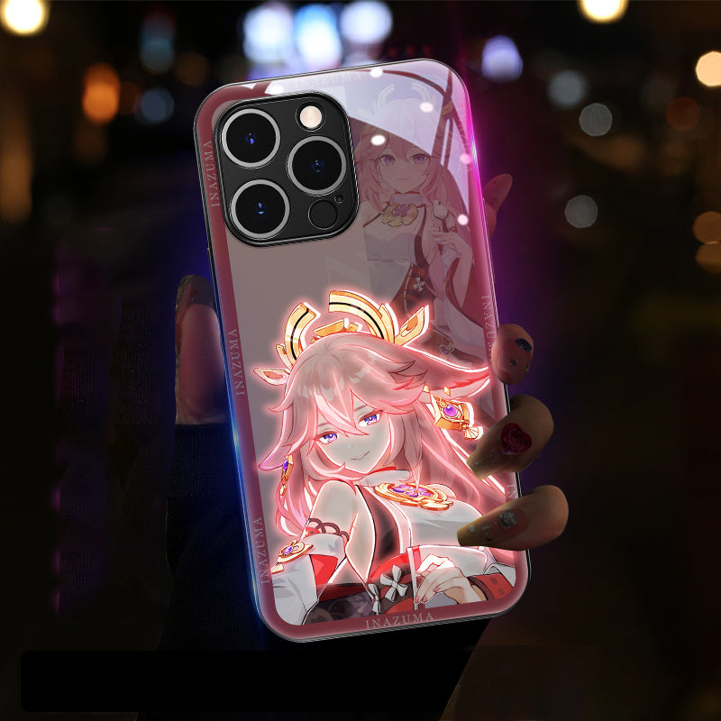 Genshin Impact LED Glowing Phone Cases