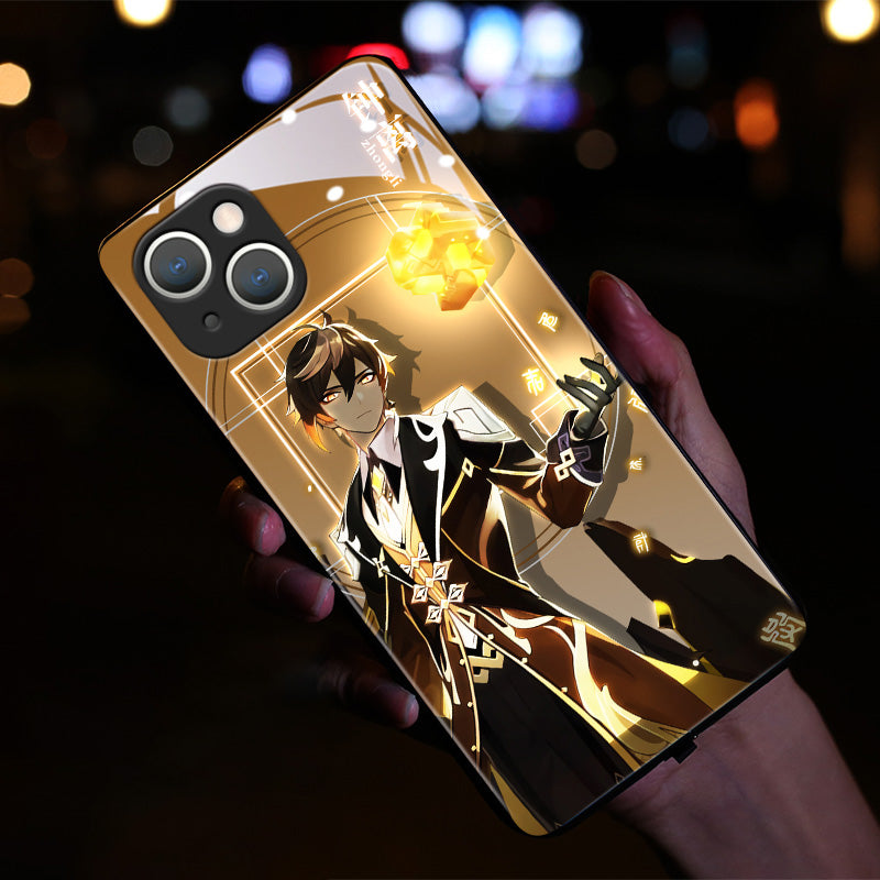 Genshin Impact LED Glowing Phone Cases