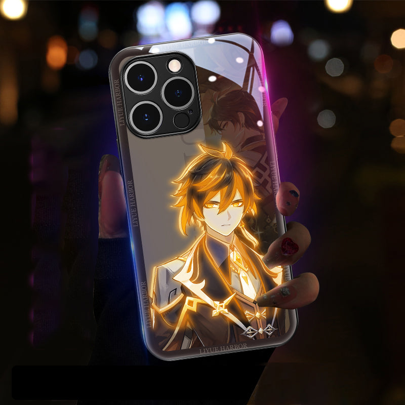 Genshin Impact LED Glowing Phone Cases