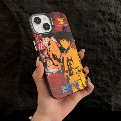 Featuring Luffy, Zoro, Ace, and Shanks One Piece Phone Case