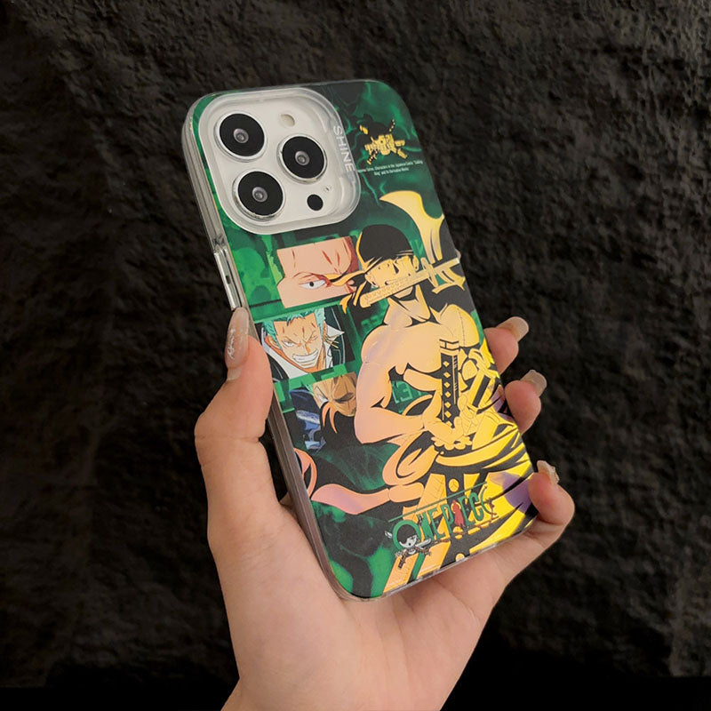 Featuring Luffy, Zoro, Ace, and Shanks One Piece Phone Case