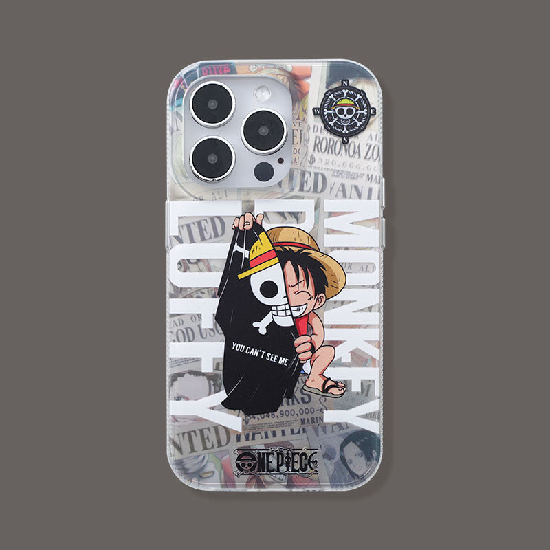 Featuring Luffy, Zoro, Ace, and Shanks One Piece Phone Case