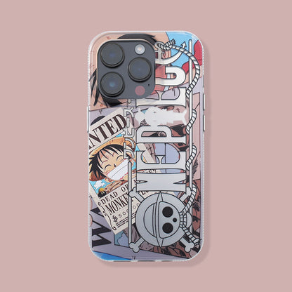 Featuring Luffy, Zoro, Ace, and Shanks One Piece Phone Case